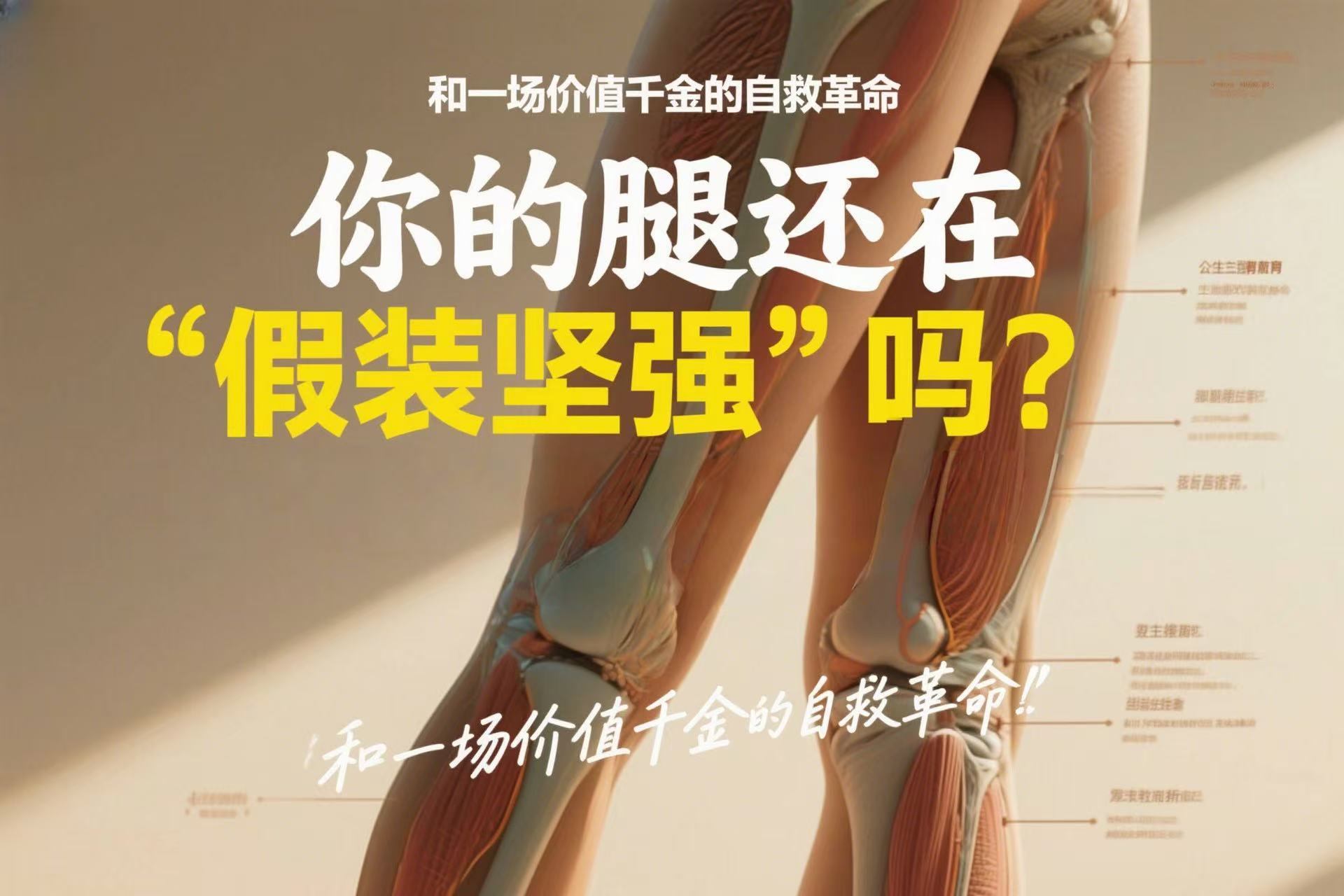 你的腿还在“假装坚强”吗？——揭秘被99%人忽略的腿部危机，和一场价值千金的“自救革命”